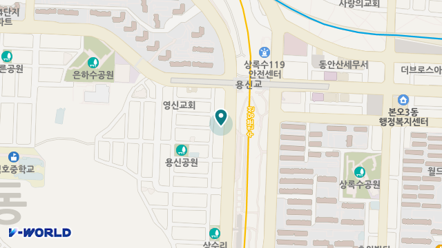 고잔노인복지센터(요,목) 위치 지도