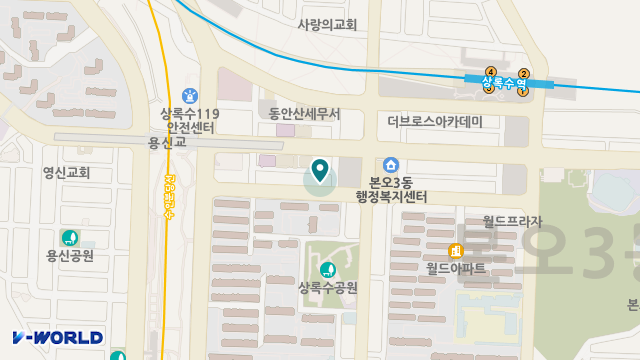 (한빛사랑)복지센터 위치 지도