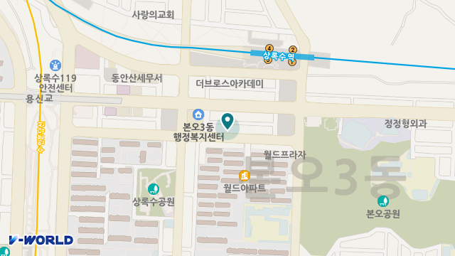 (주)다케어안산센터 위치 지도