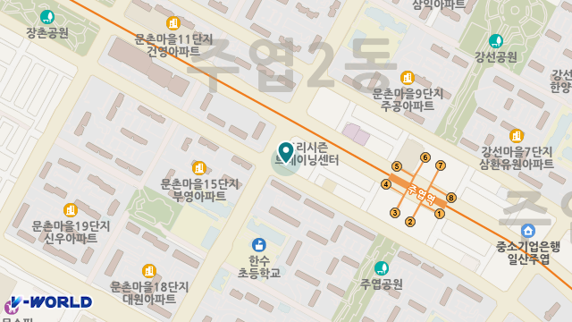고양YWCA 위치 지도