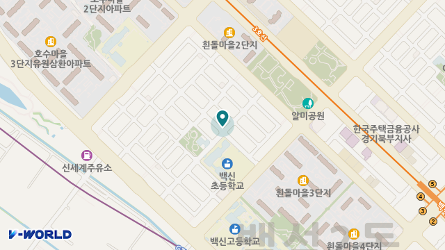 해바라기홈케어 위치 지도
