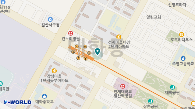 경기재가복지센터 위치 지도