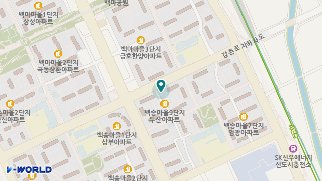백석재가복지센터 위치 지도