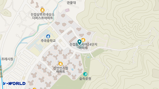 주곡실버재가케어센터 위치 지도