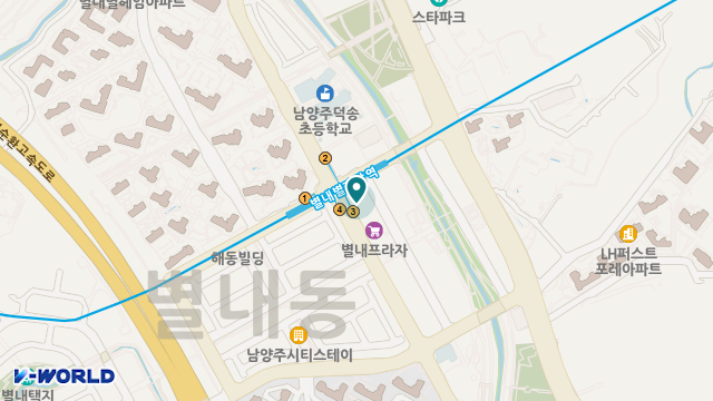 별내주야간보호센터 위치 지도