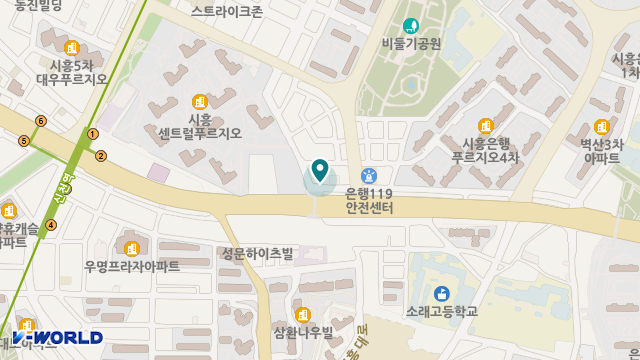 시흥시노인복지센터 위치 지도