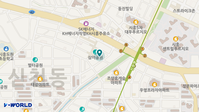 정다운노인복지센터 위치 지도