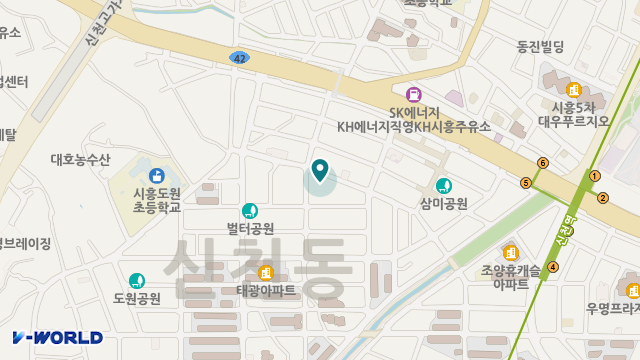 ㈜시흥시종합복지센터 위치 지도