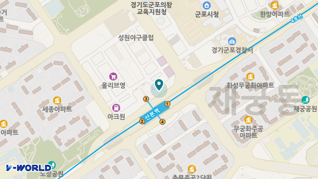 늘푸른재가센터 위치 지도