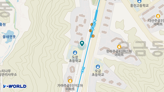 경기군포노인주간보호센터 위치 지도