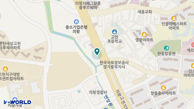 의왕노인장기요양재가센터 위치 지도