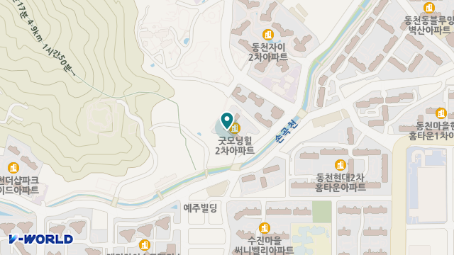 (One+)용인동천노인복지센터 위치 지도