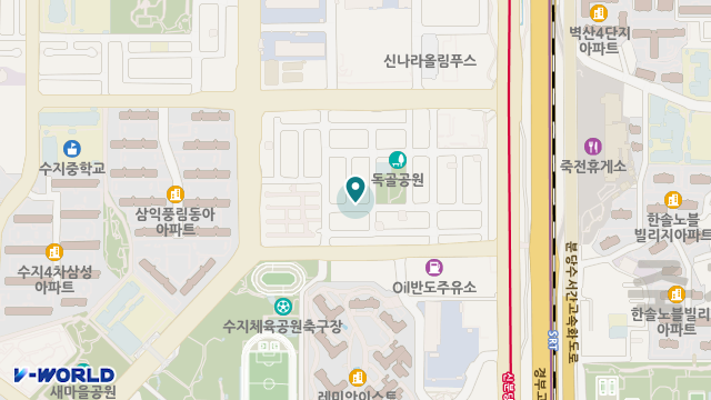 수지노인요양센터 위치 지도