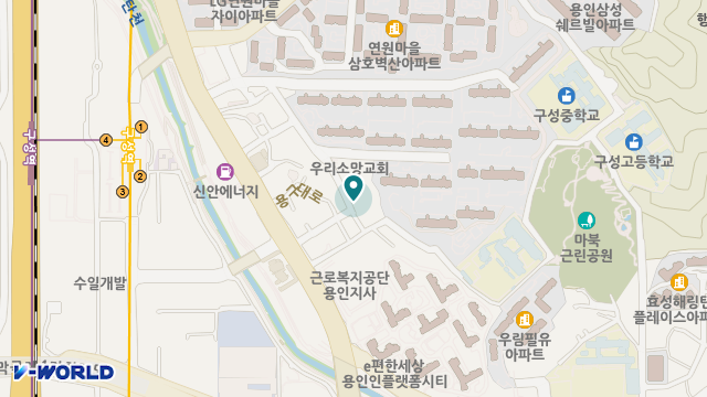 사랑실천재가복지센터 위치 지도
