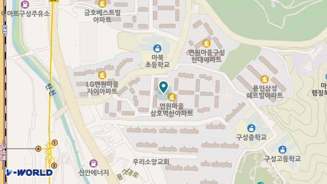 나무재가복지센터 위치 지도