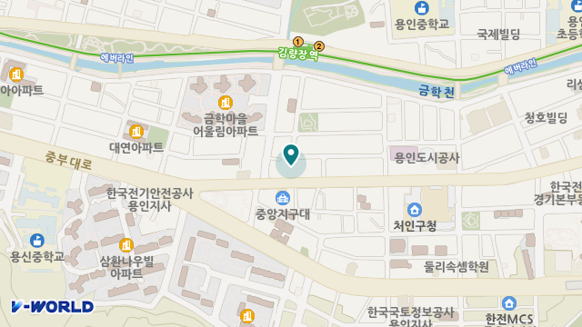 아리아케어 방문요양 처인중앙센터 위치 지도