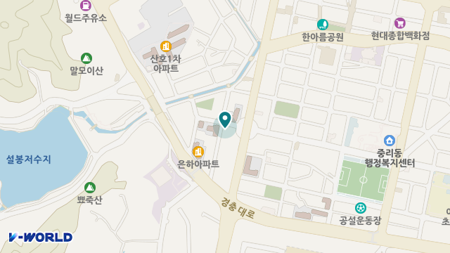 샘물노인복지센터 위치 지도