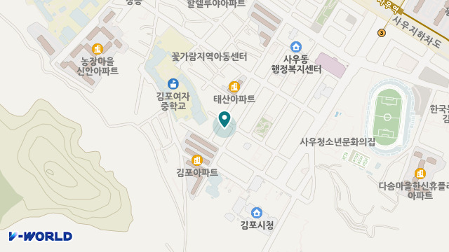 김포호산나재가복지센터 위치 지도