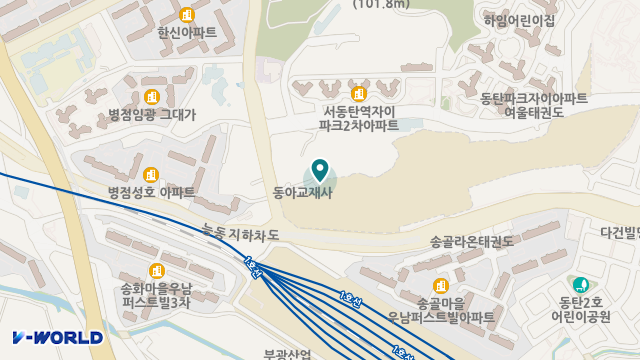 동탄중앙요양센터 위치 지도