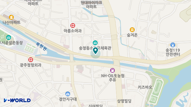광주실버재가요양센터 위치 지도