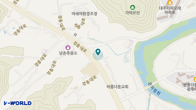 광주섬김재가센터 위치 지도