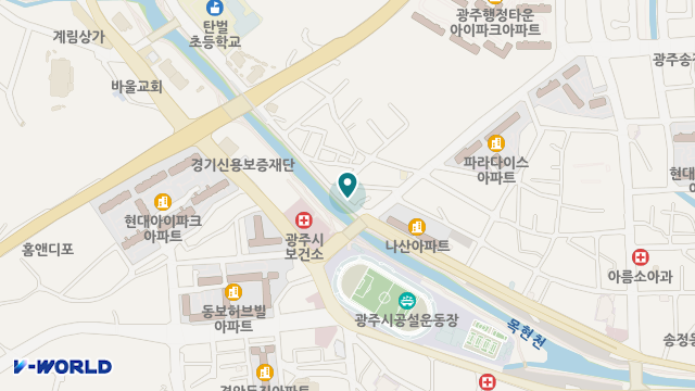 광주나눔재가센터 위치 지도