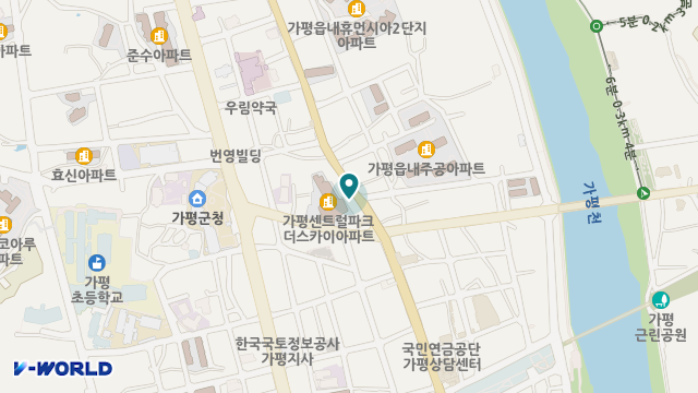 가평으뜸재가복지센터 위치 지도