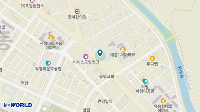 가가호호방문요양센터원주점 위치 지도