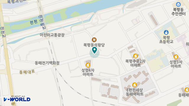 동해비전재가장기요양기관 위치 지도