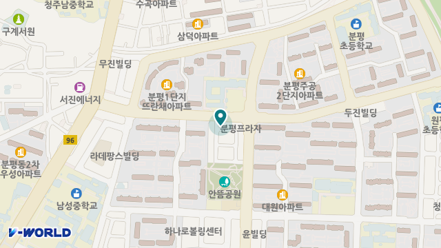 청춘재가장기요양기관 위치 지도