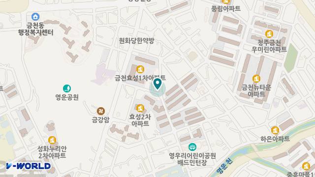 금천주간보호센터 위치 지도