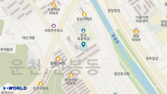 운천재가노인복지센터 위치 지도