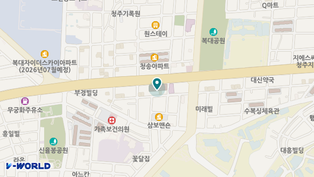 이원건강의료기 청주복대점 위치 지도