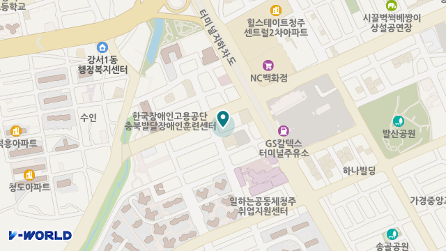 시니어데이케어 주은 청주센터 위치 지도