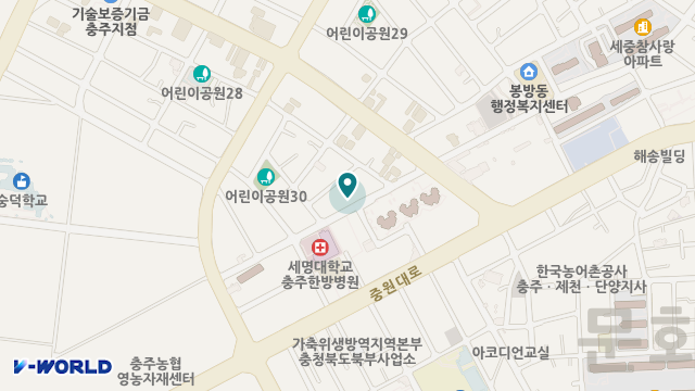 한방의료기 위치 지도