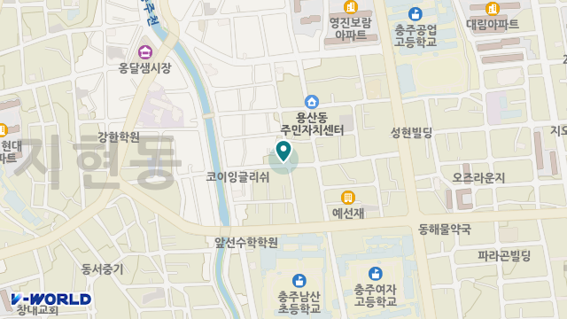 정다운재가복지센터 위치 지도