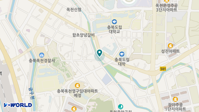 옥천사랑복지센터 위치 지도