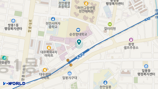 충남의료기 위치 지도