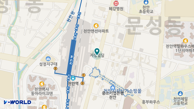이원건강의료기천안역점 위치 지도