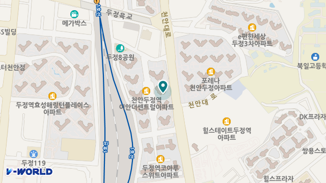 천안중앙요양센터 위치 지도