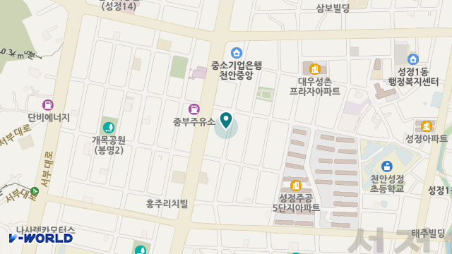 (주)씨티엘네트웍스충남센터 위치 지도