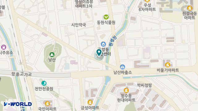 날마다 청춘 노인복지센터 위치 지도