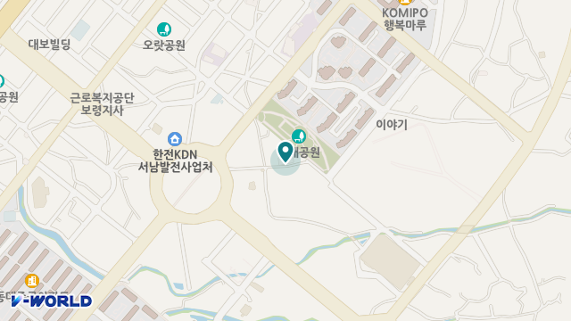 보령밀알교회부설그루터기재가복지센터 위치 지도