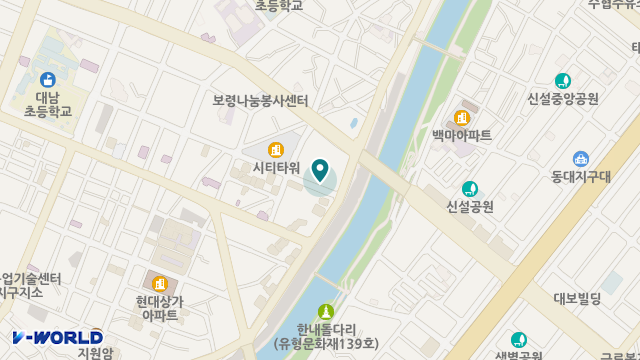 보령지역자활센터 위치 지도