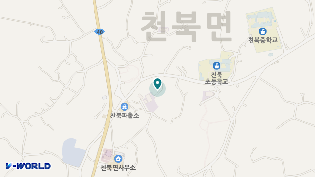 천북재가복지센터 위치 지도