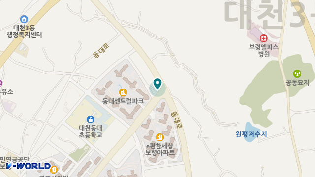 보령재가노인복지센터 위치 지도