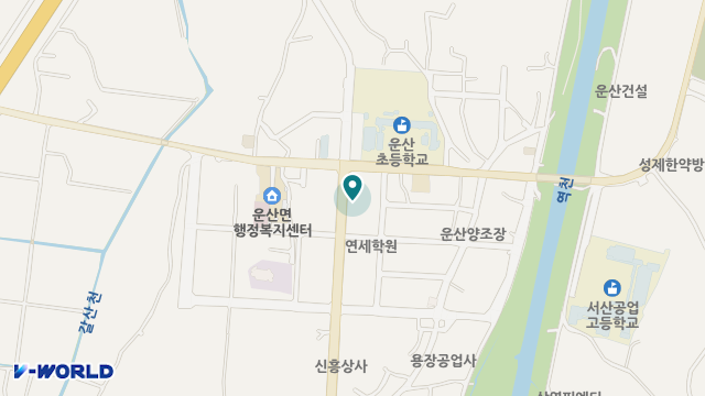 운산농협행복모음센터 위치 지도
