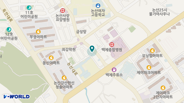 백제의료기 위치 지도