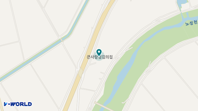 큰사랑섬김노인주간보호센터 위치 지도