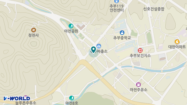추부주간보호센터 위치 지도
